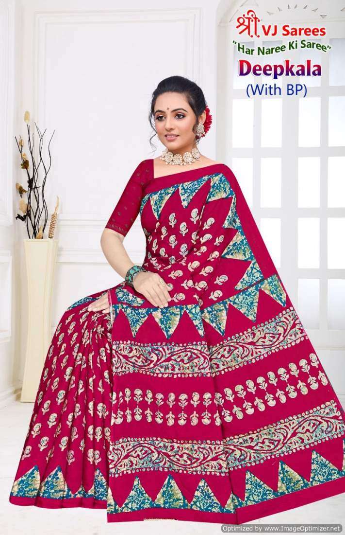 Shree VJ Deepkala Vol-1 – Cotton Sarees - Wholesale Catalog