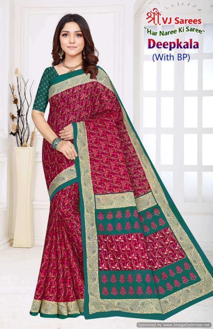 Shree VJ Deepkala Vol-1 – Cotton Sarees - Wholesale Catalog