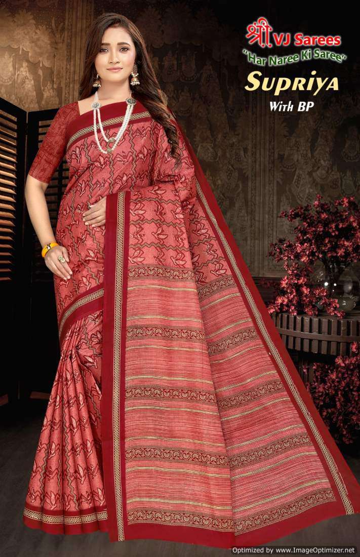 Shree VJ Supriya Vol-2 – Cotton Sarees - Wholesale Catalog