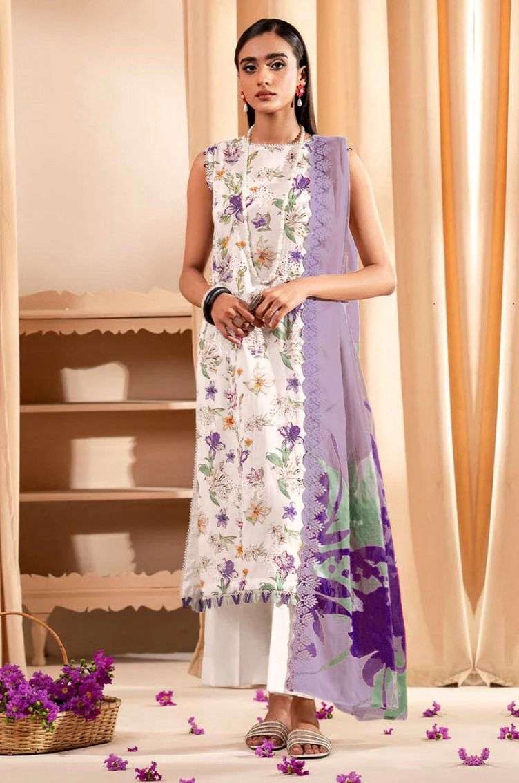 Taj 510 And 511 Cotton Dupatta Pakistani Suits Wholesale catalog