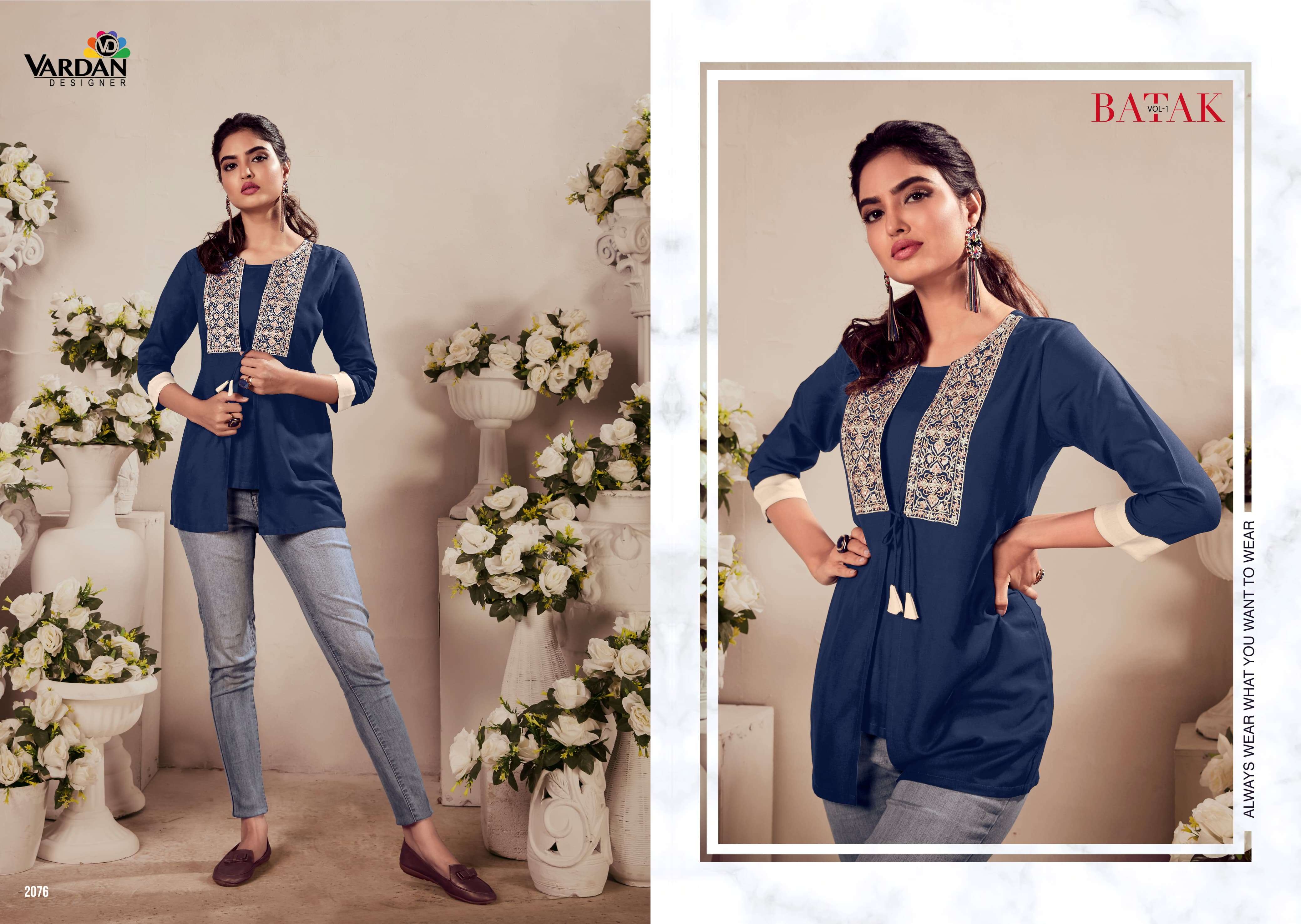 Vardan Designer BATAK- Vol- 1 Kurti Wholesale catalog