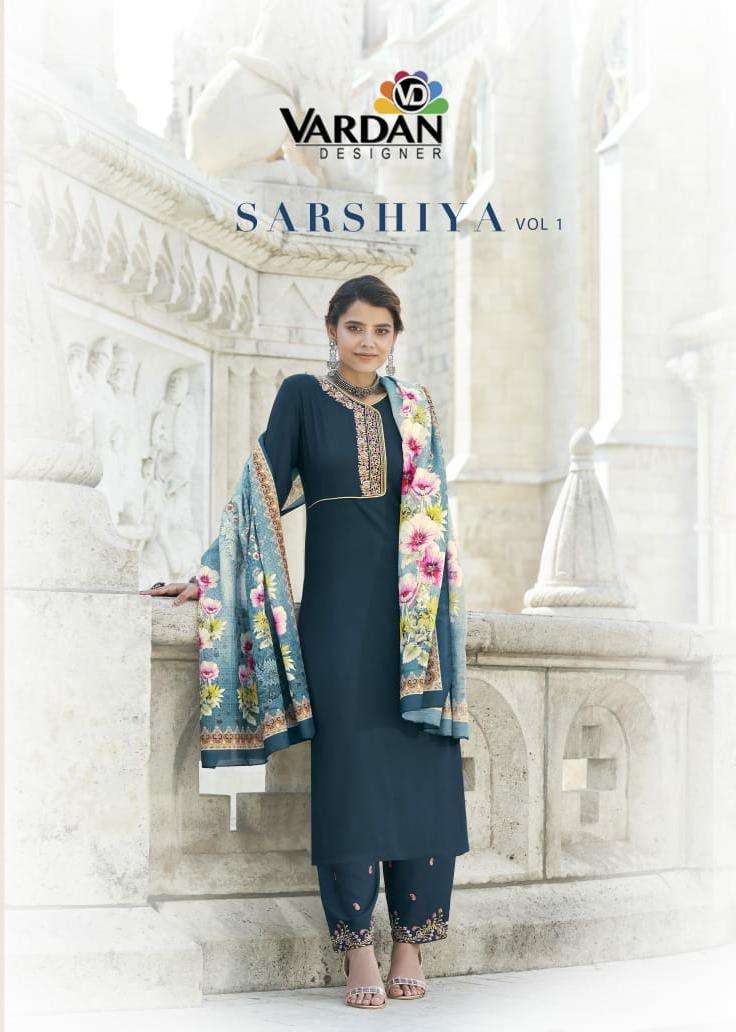 Vardan Designer  SARSHIYA- VOL- 1 Kurti Wholesale catalog