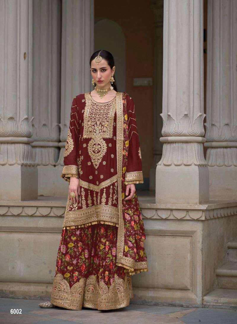 Your Choice Sadaf Gold Designer Chinon Salwar Suit Wholesale catalog