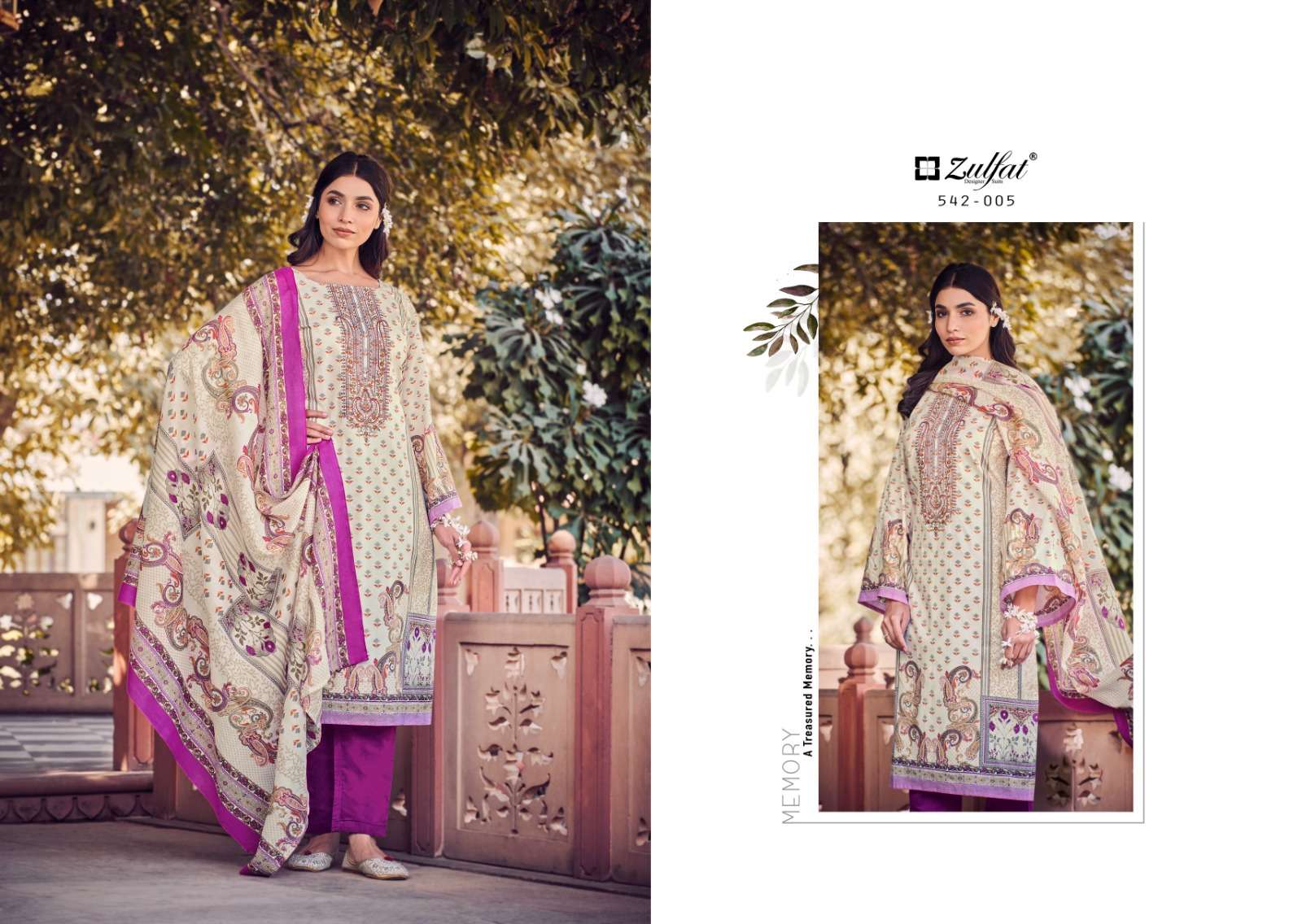 Zulfat Jannat Exclusive Designer Print Cotton Dress Material Wholesale catalog