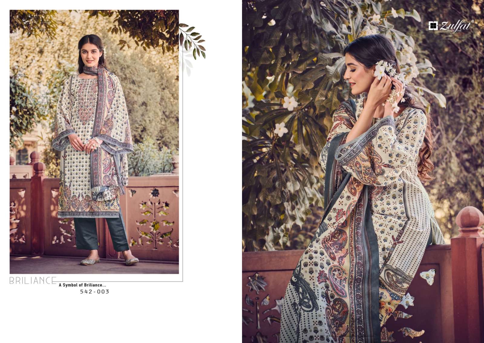 Zulfat Jannat Exclusive Designer Print Cotton Dress Material Wholesale catalog