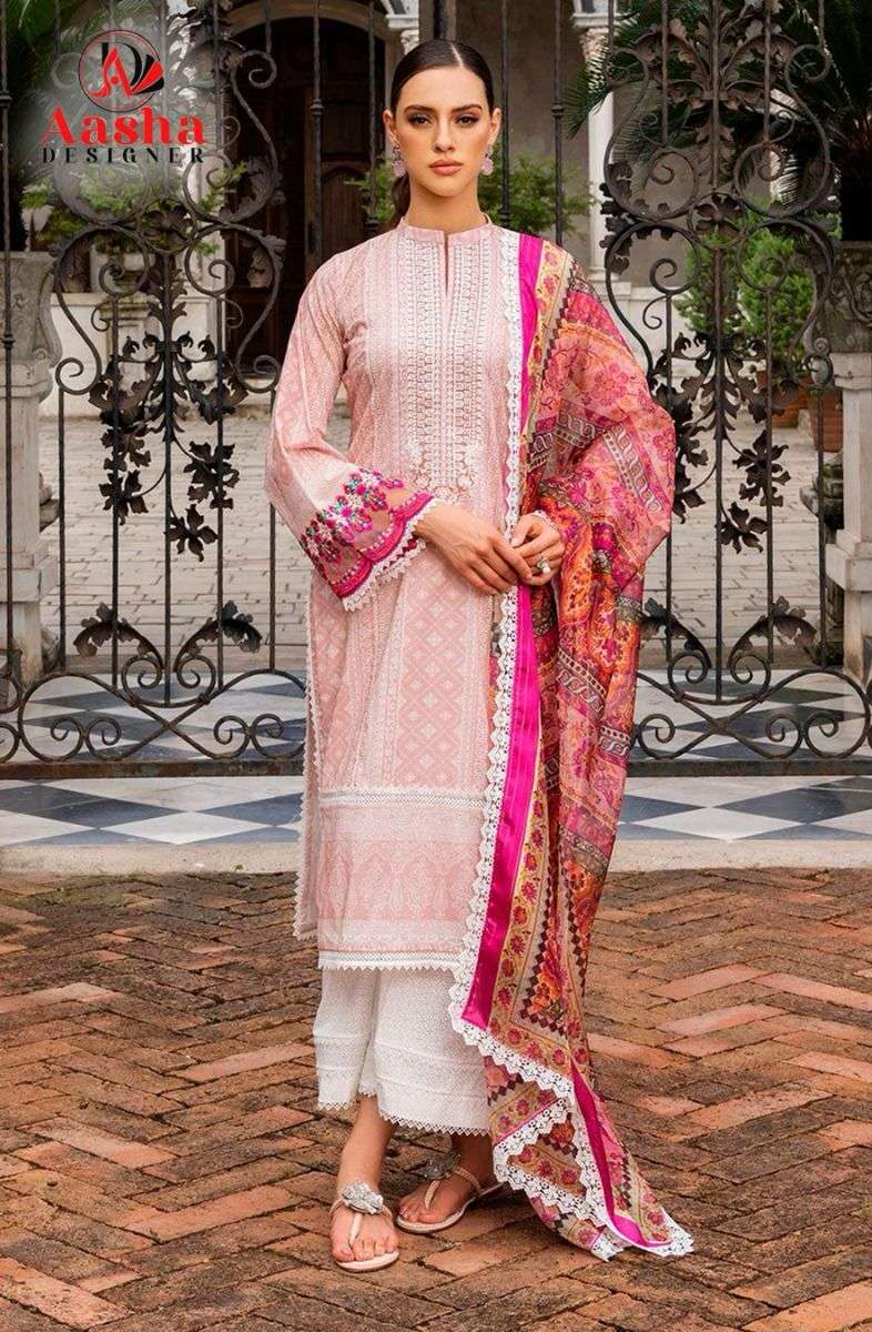 Aasha 1052 A To C Cotton Dupatta Salwar Kameez Wholesale catalog