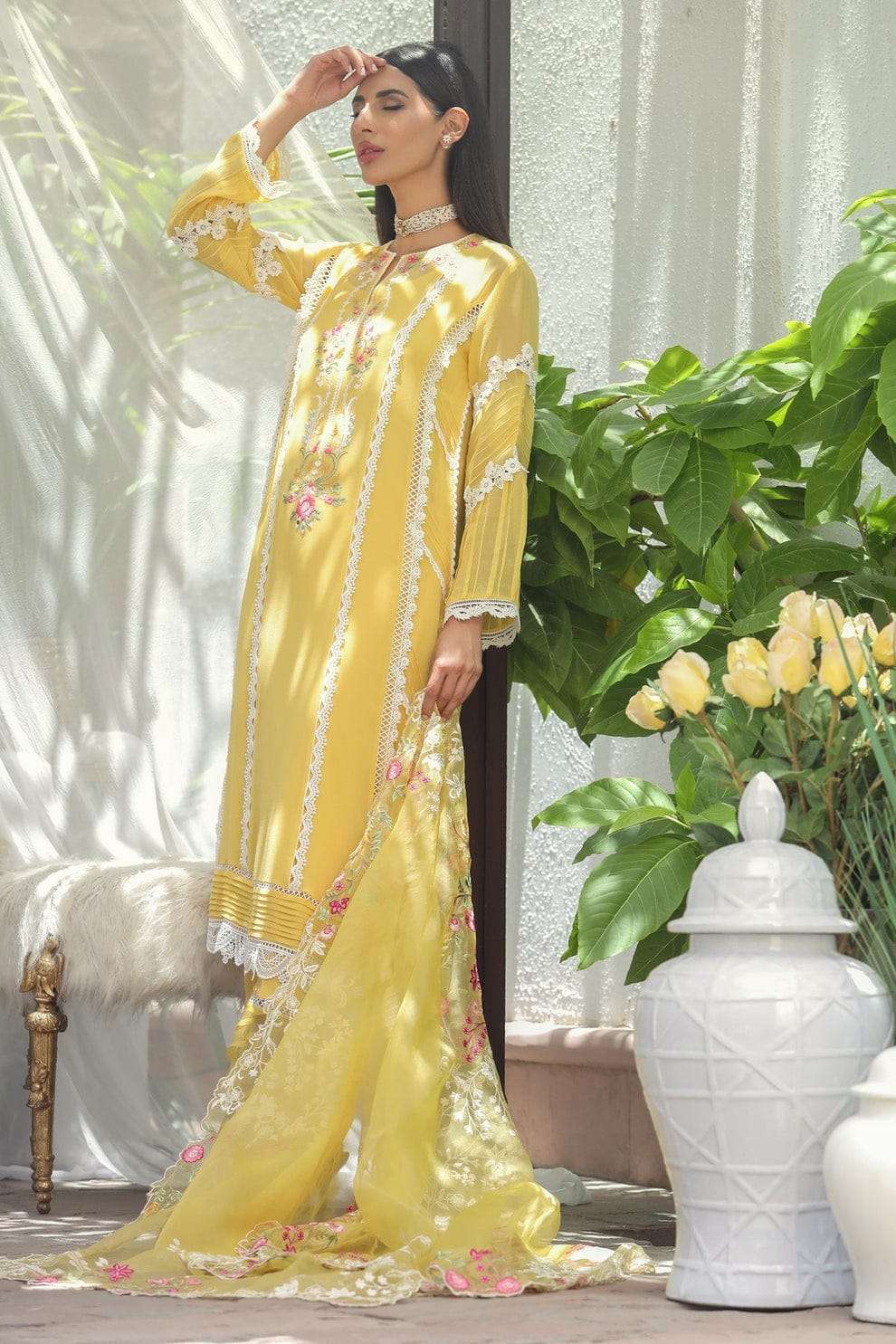 Afsana Farjoha Organza Pakistani Suits Wholesale catalog