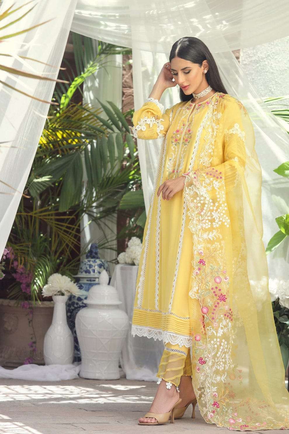 Afsana Farjoha Organza Pakistani Suits Wholesale catalog