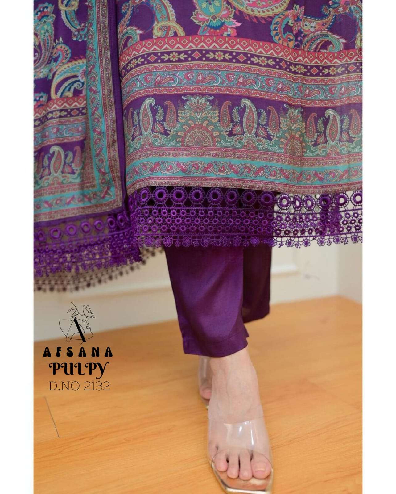 Afsana Pulpy 2132 Muslin Pakistani Suits Wholesale catalog