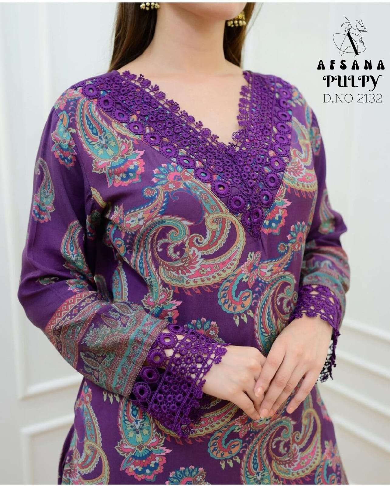 Afsana Pulpy 2132 Muslin Pakistani Suits Wholesale catalog