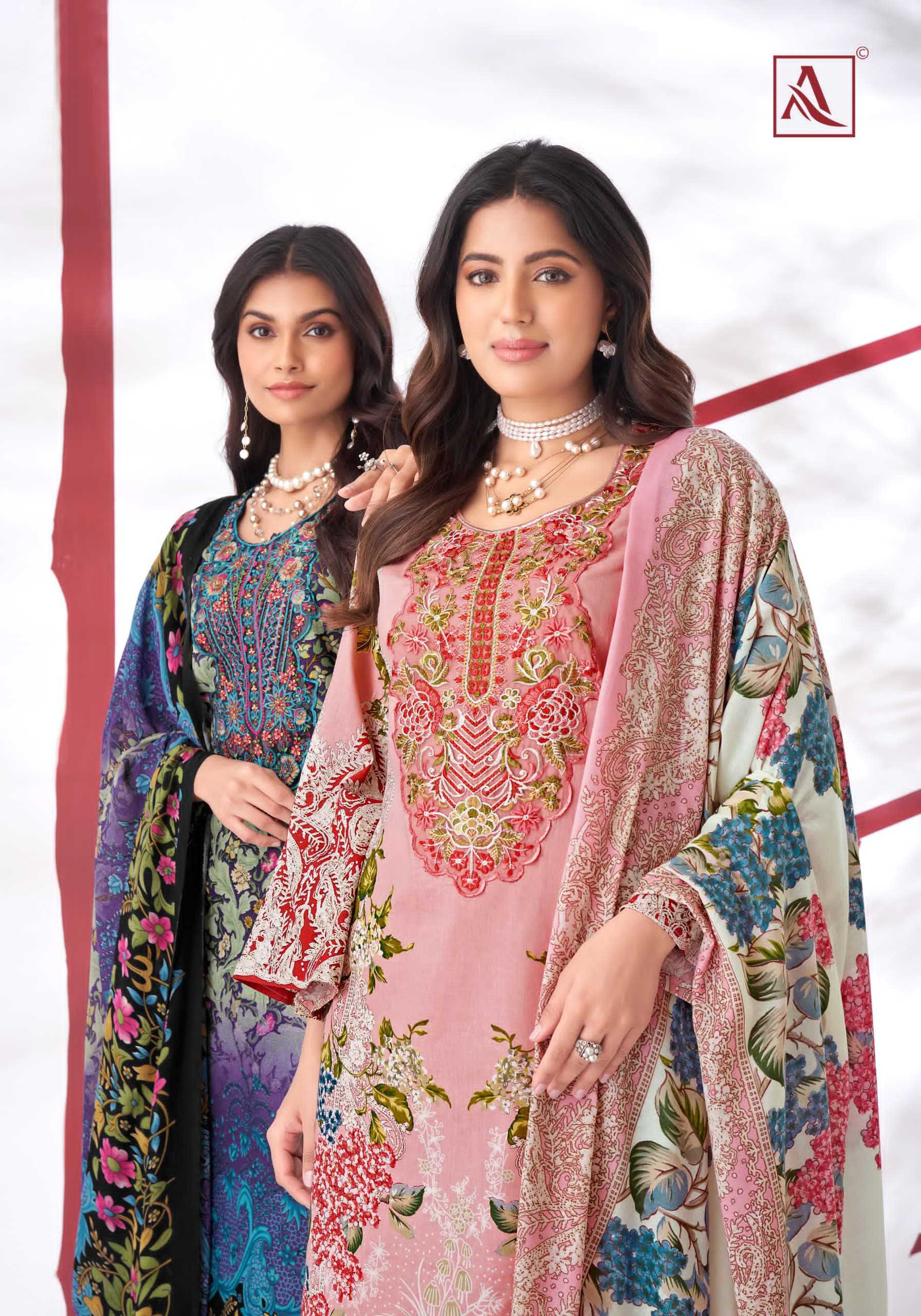 Alok Suit QUDRAT-3 Dress Materials Wholesale catalog
