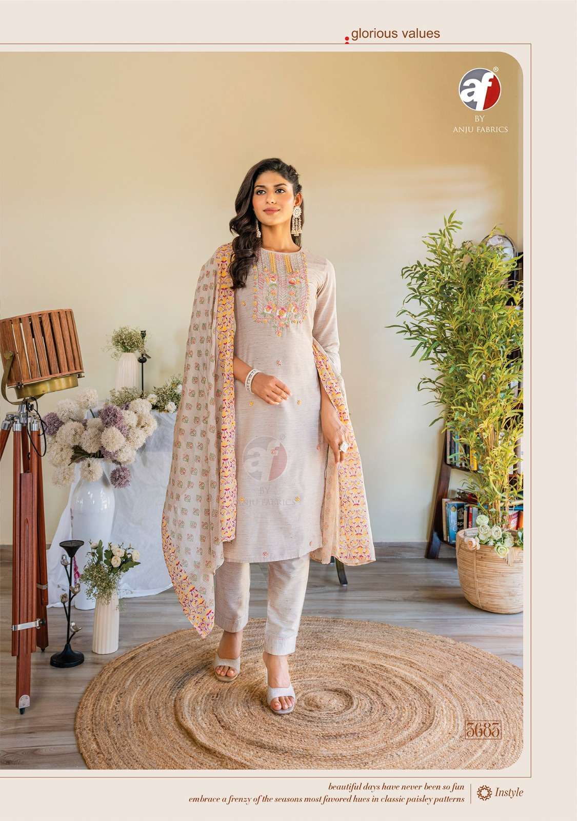 Anju Fabrics Cotton Crush vol -3 Kurti Wholesale catalog