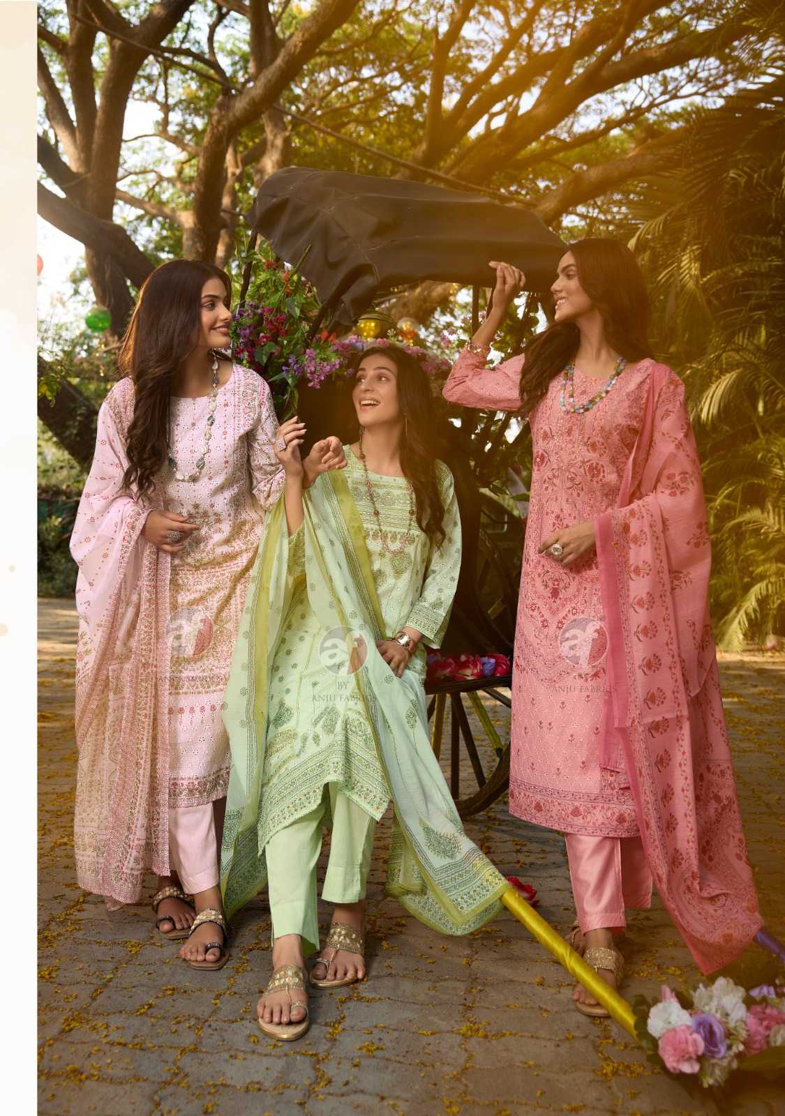 Anju Fabrics Flairs vol -3 Kurti Wholesale catalog