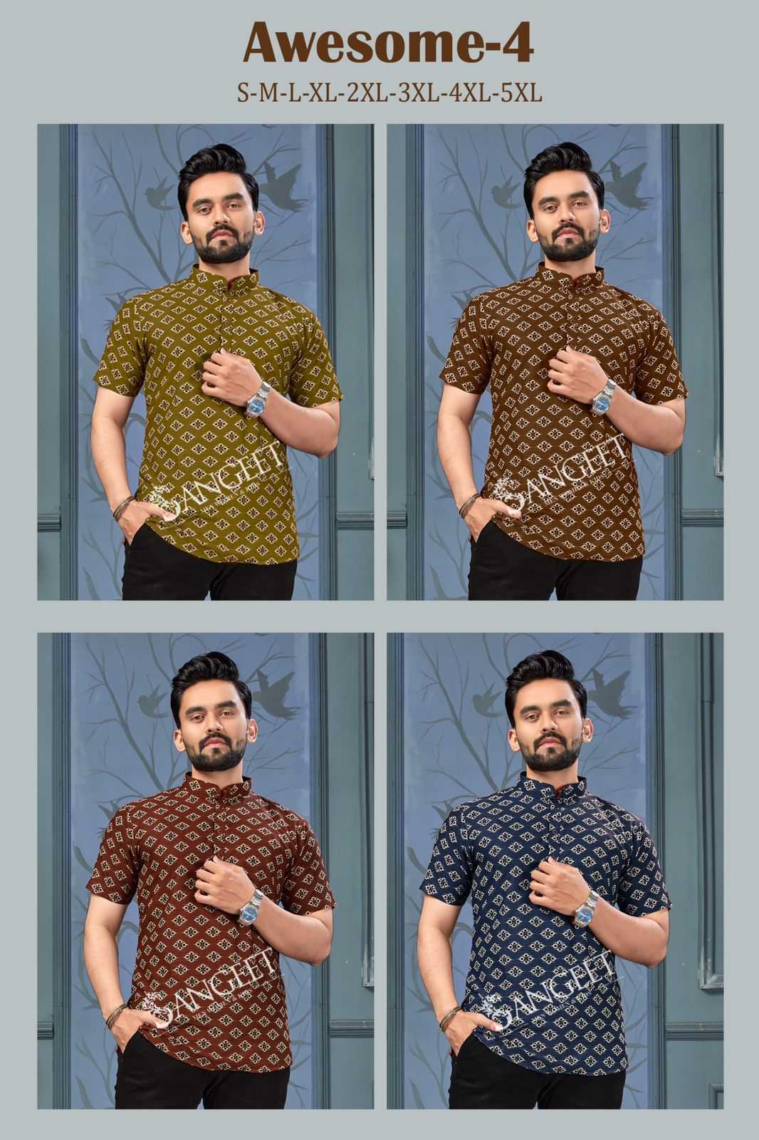 AWESOME-4 PRINT SOFT COTTON  Mens T- shirts Wholesale catalog