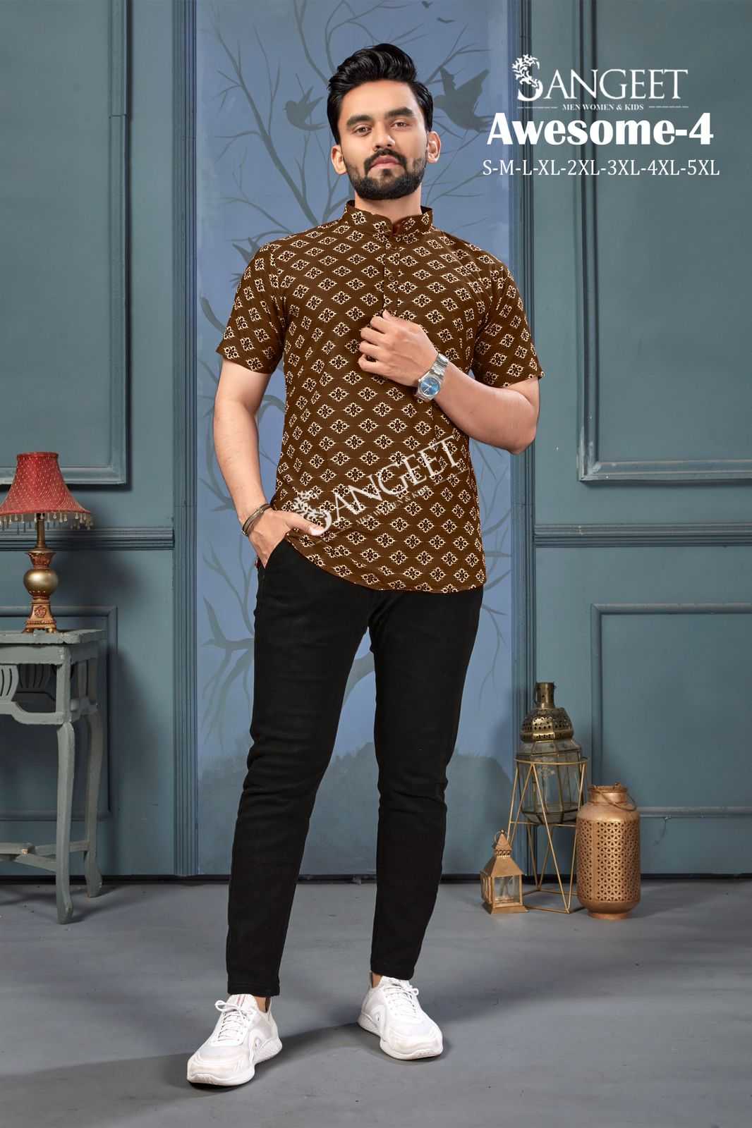AWESOME-4 PRINT SOFT COTTON  Mens T- shirts Wholesale catalog