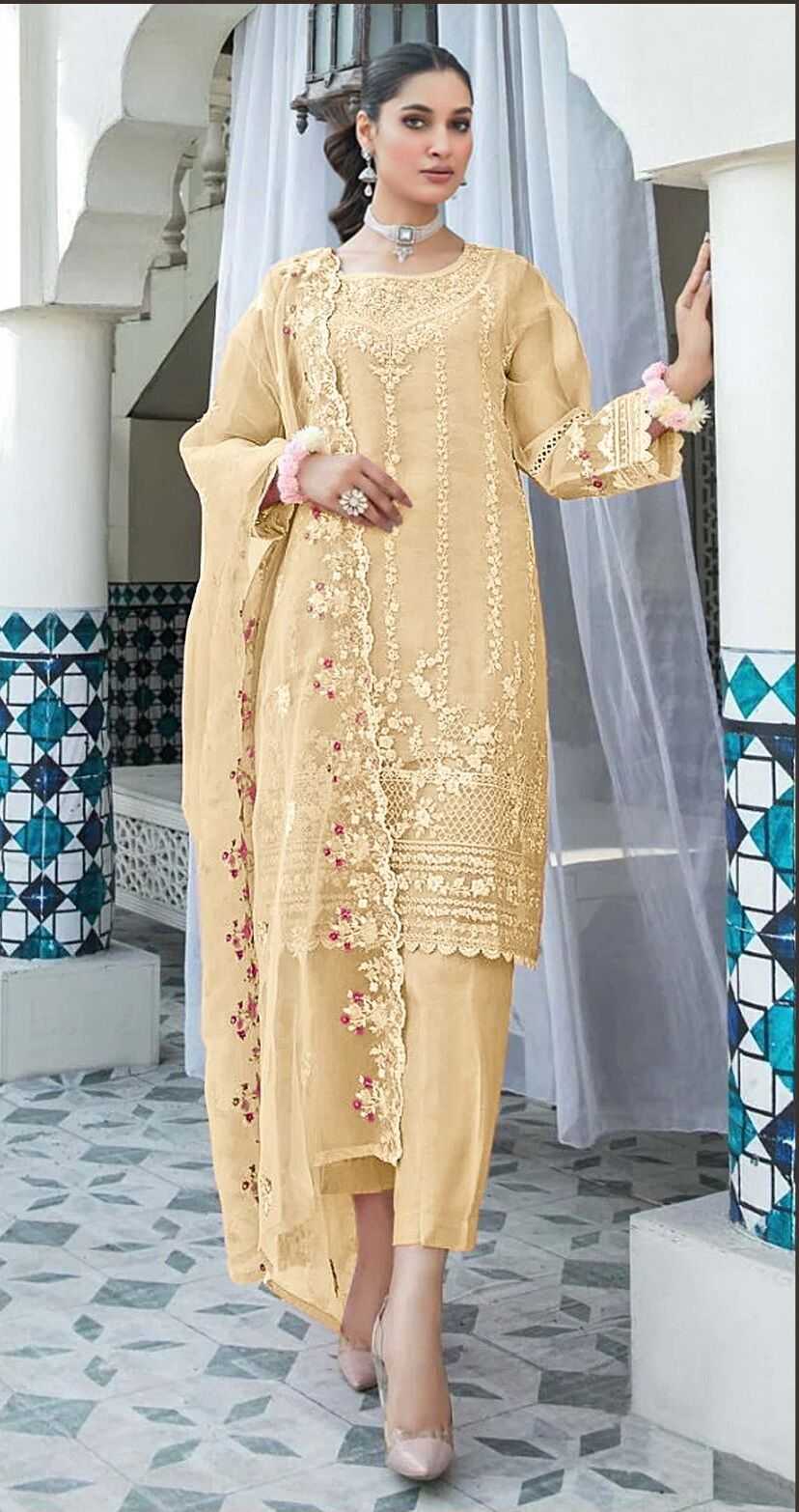 Bilqis B 66 A To D Organza Pakistani Suits Wholesale catalog