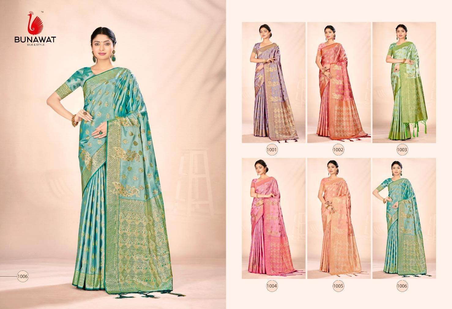 BUNAWAT Italian Silk Saree Wholesale catalog