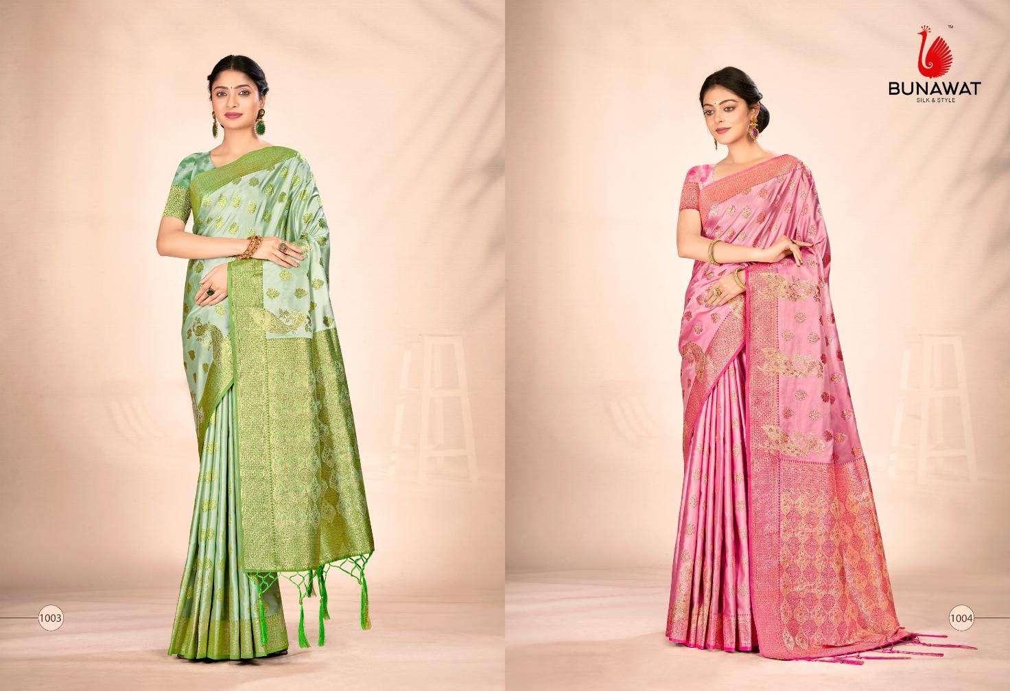 BUNAWAT Italian Silk Saree Wholesale catalog