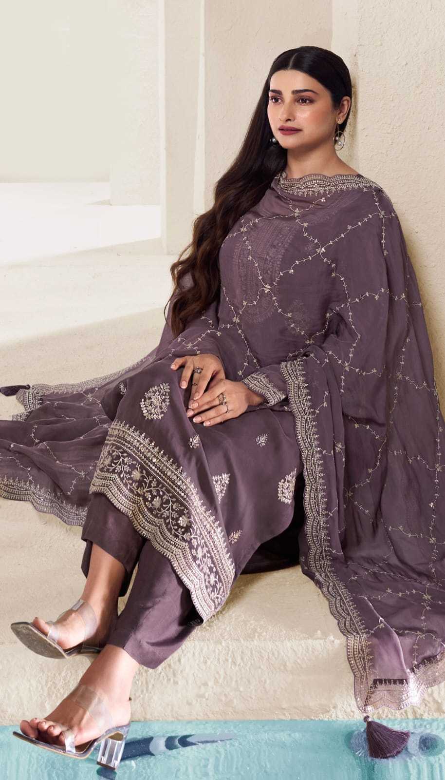 Chakori 67381 To 67386 Organza Embroidery Salwar Suit Wholesale catalog