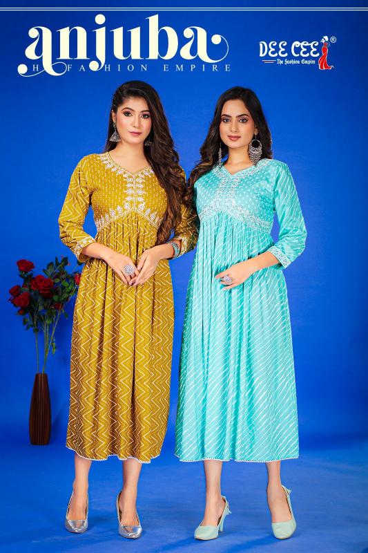 DEECEE ANJUBA Kurti Wholesale catalog