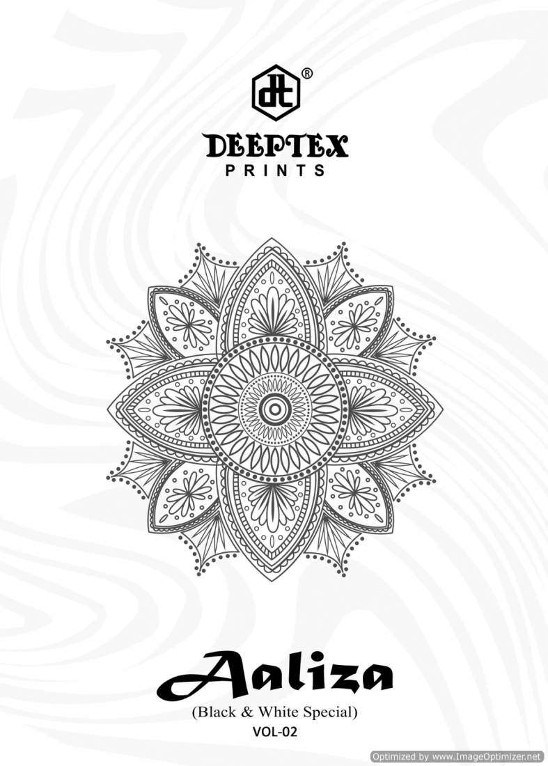 Deeptex Aaliza Black And White Vol-2 – Dress Material - Wholesale Catalog