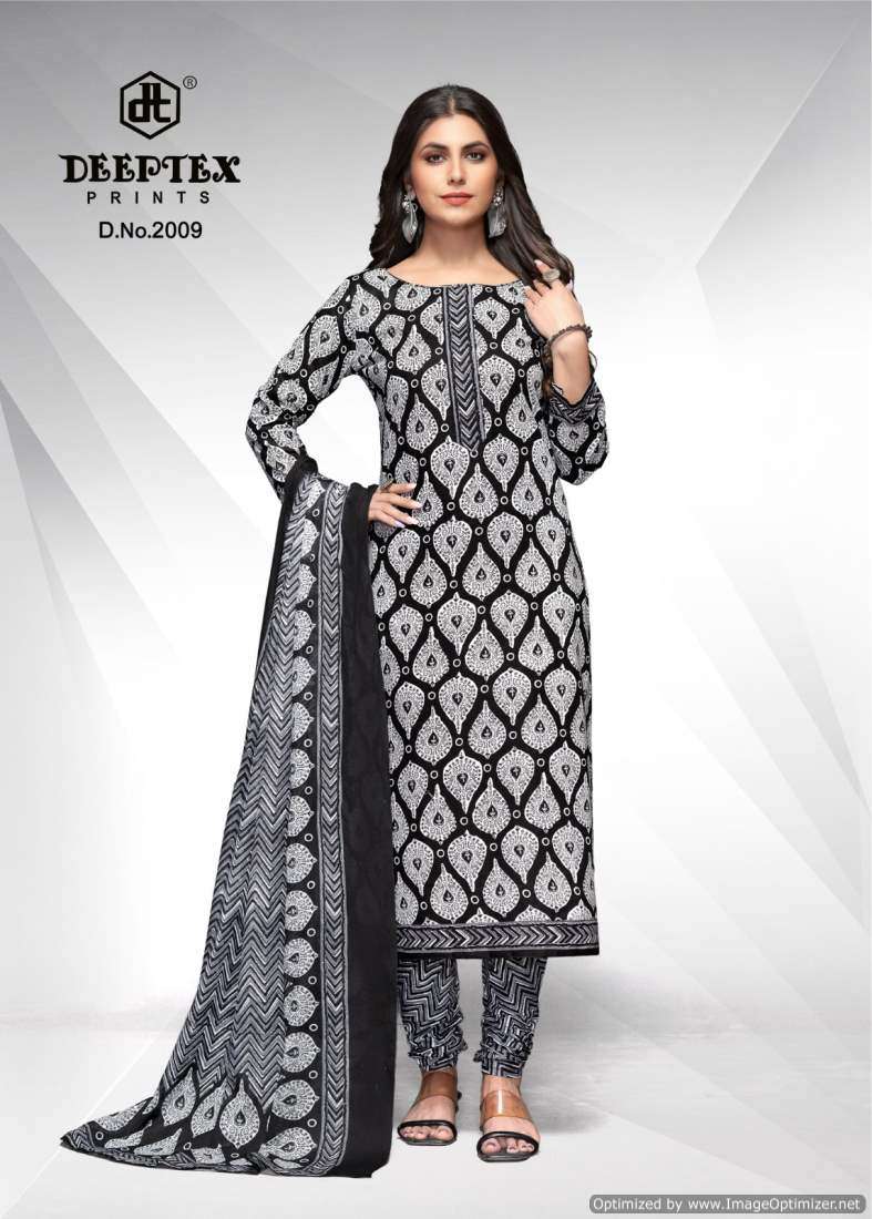 Deeptex Aaliza Black And White Vol-2 – Dress Material - Wholesale Catalog