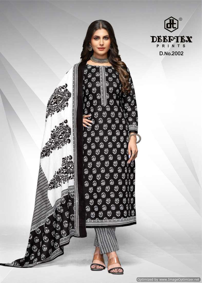 Deeptex Aaliza Black And White Vol-2 – Dress Material - Wholesale Catalog