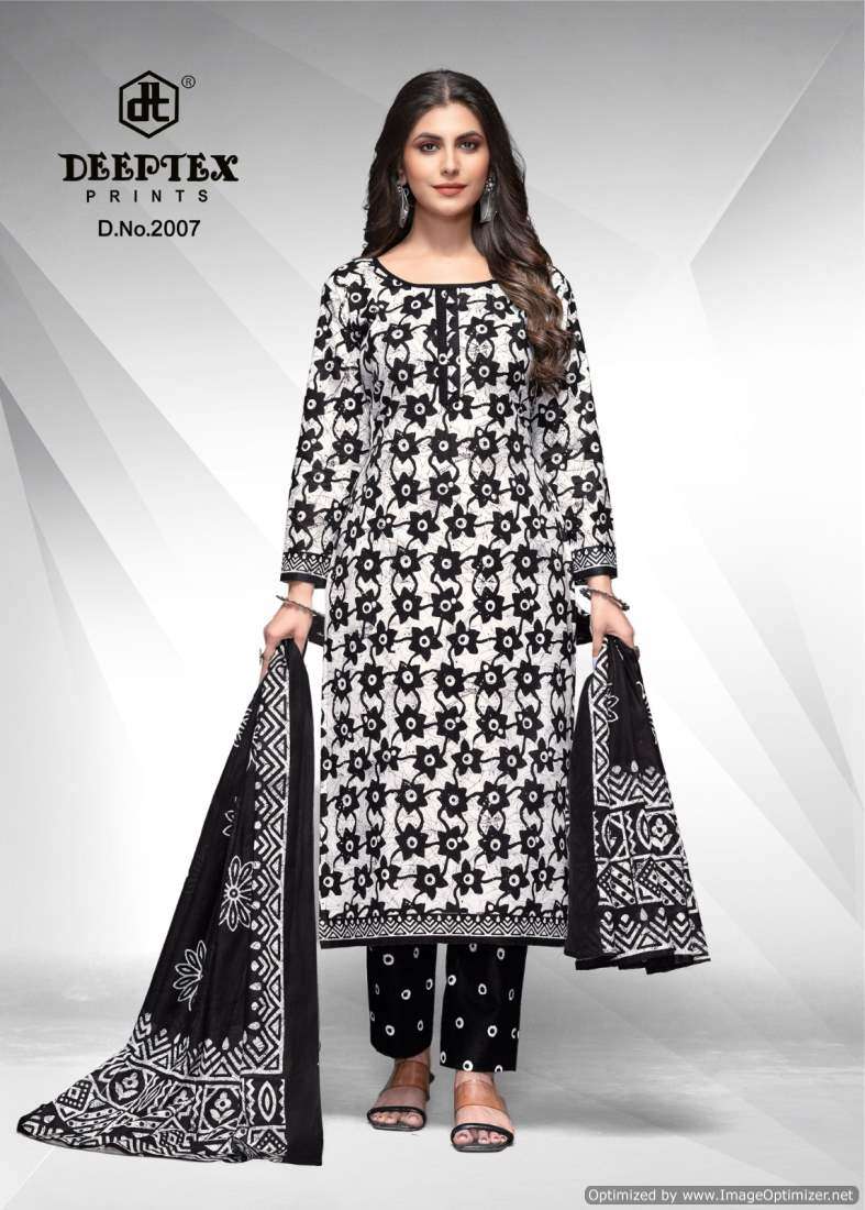 Deeptex Aaliza Black And White Vol-2 – Dress Material - Wholesale Catalog