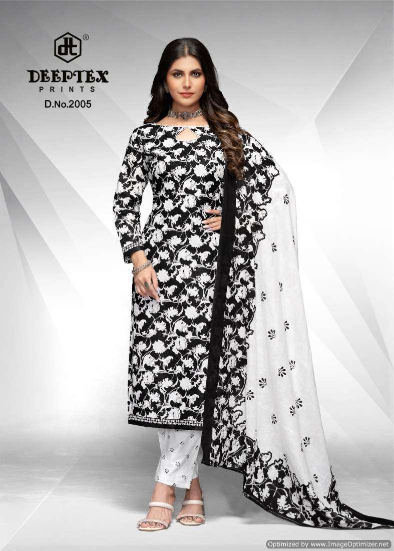 Deeptex Aaliza Black And White Vol-2 – Dress Material - Wholesale Catalog