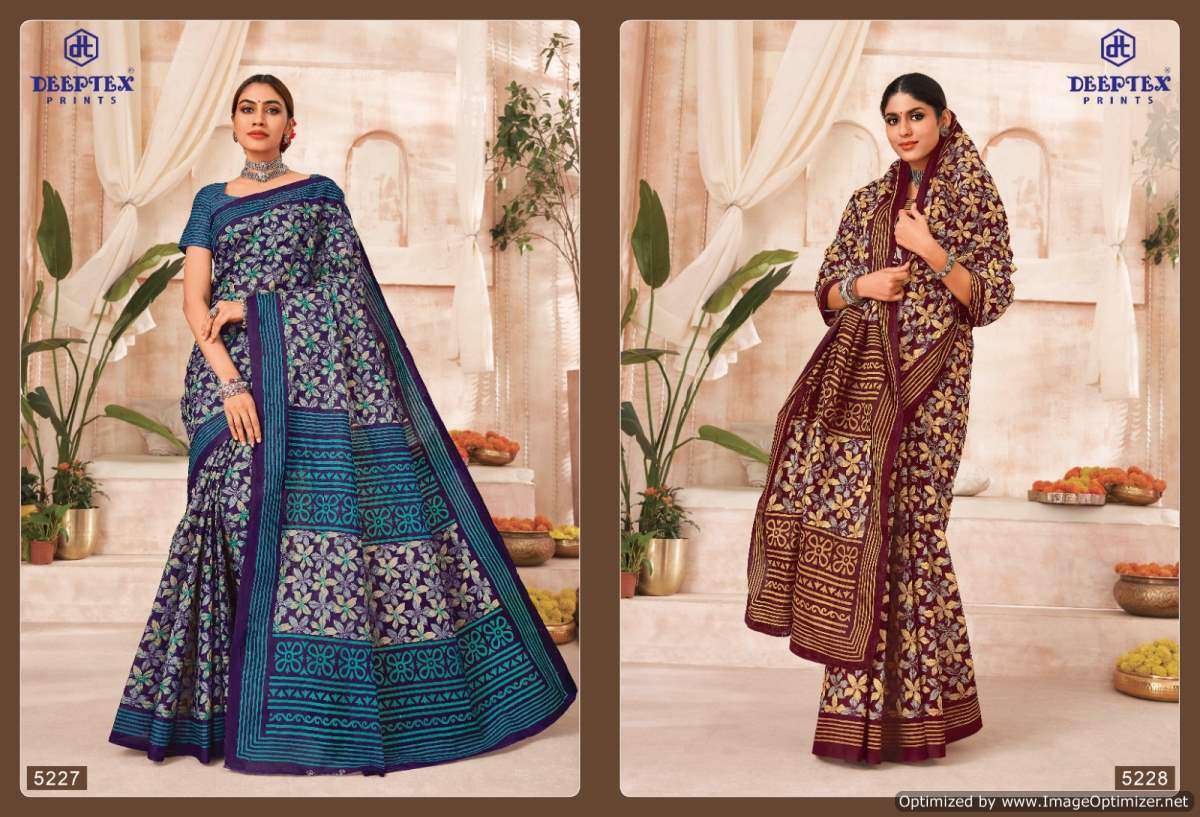 Deeptex Mother India Vol-52 – Cotton Sarees - Wholesale Catalog