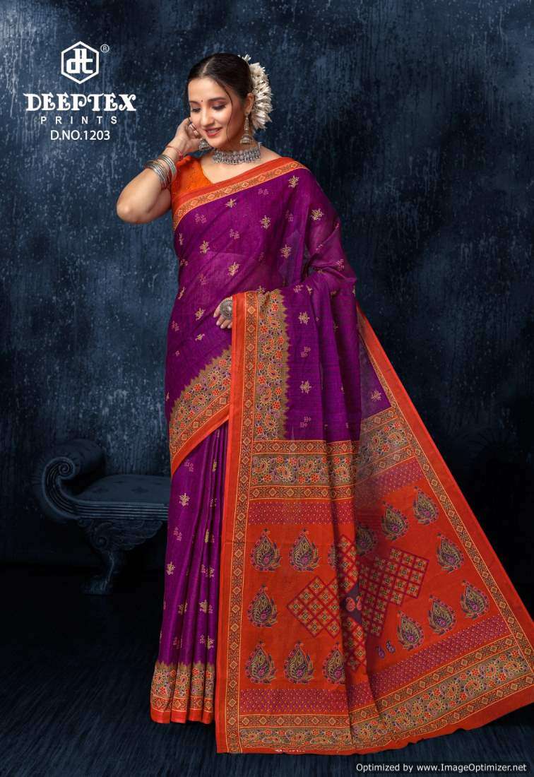 Deeptex Prime Time Vol-12 – Cotton Sarees - Wholesale Catalog