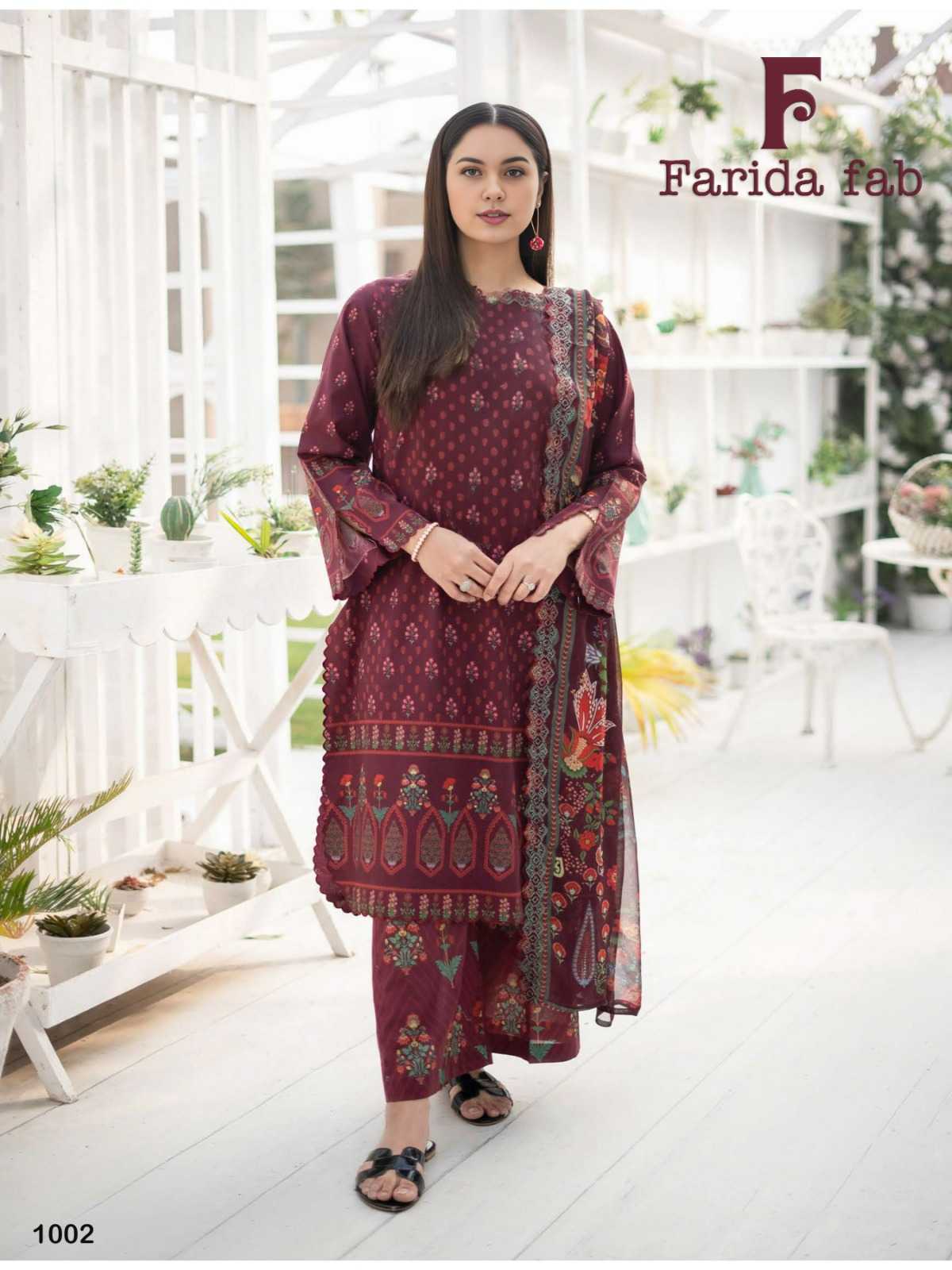 Farida Fab Spring Summer Cotton Dress Material Wholesale catalog