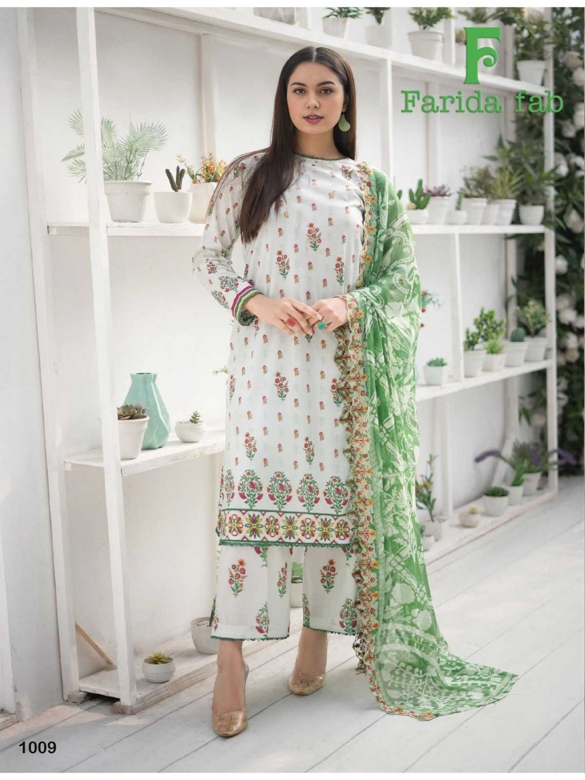 Farida Fab Spring Summer Cotton Dress Material Wholesale catalog