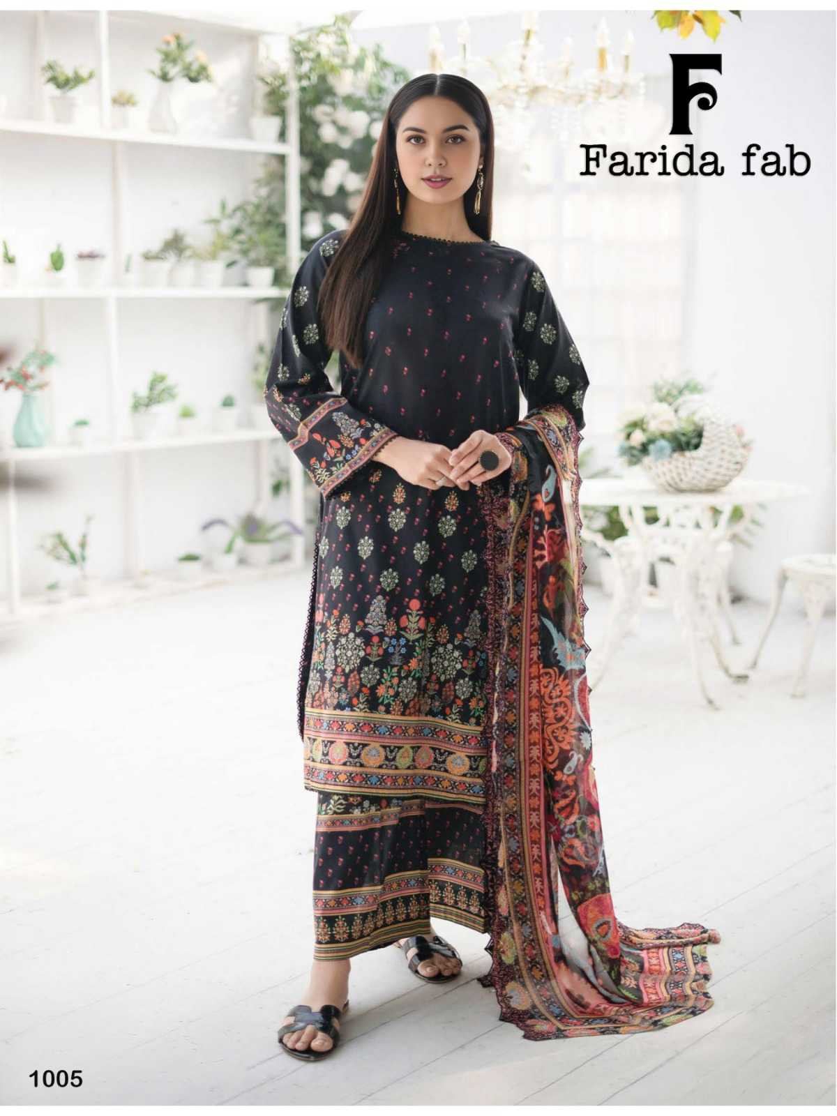 Farida Fab Spring Summer Cotton Dress Material Wholesale catalog
