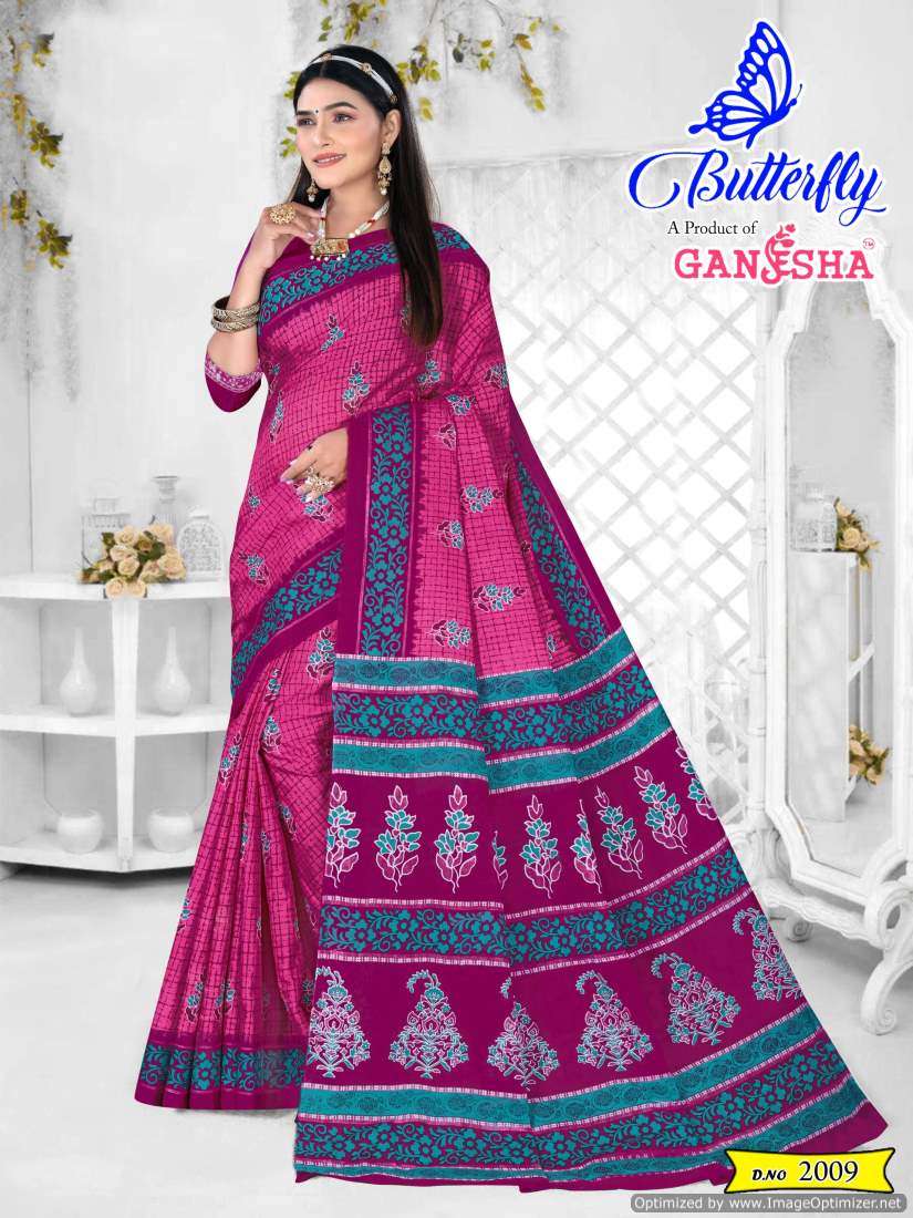 Ganesha Butterfly Vol-2 – Cotton Sarees - Wholesale Catalog