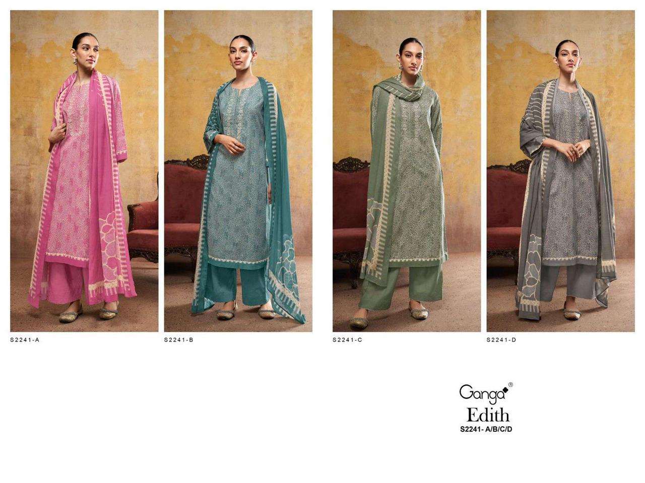 Ganga EDITH 2241 Salwar kameez Wholesale catalog