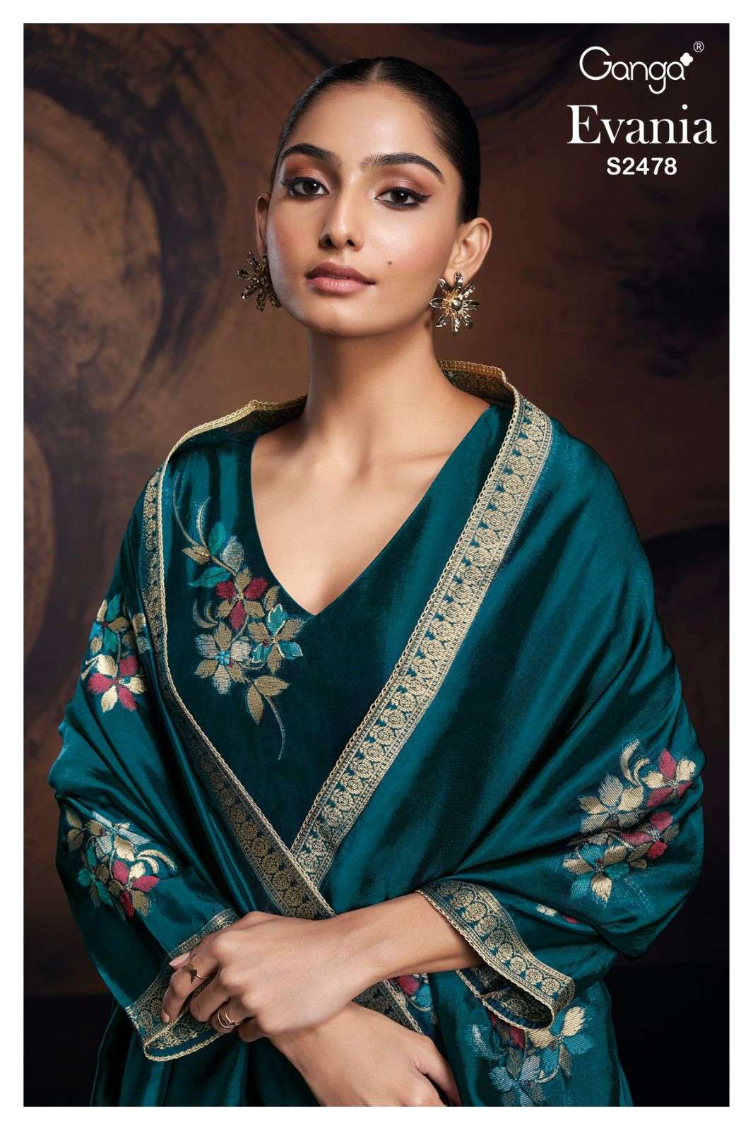 Ganga EVANIA 2478 Dress Materials Wholesale catalog