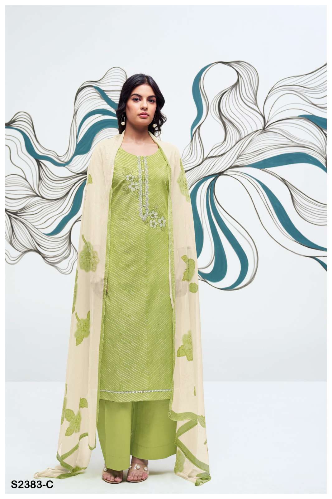 Ganga MALEAH 2383 Dress Materials Wholesale catalog