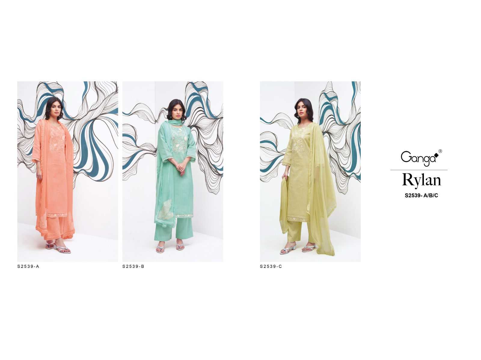 Ganga RYLAN 2539 Dress Materials Wholesale catalog