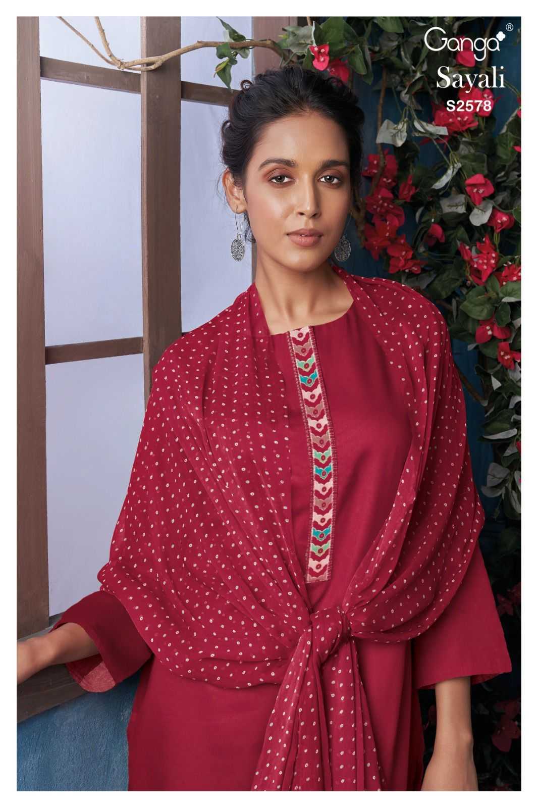 Ganga SAYALI 2578 Dress Materials Wholesale catalog