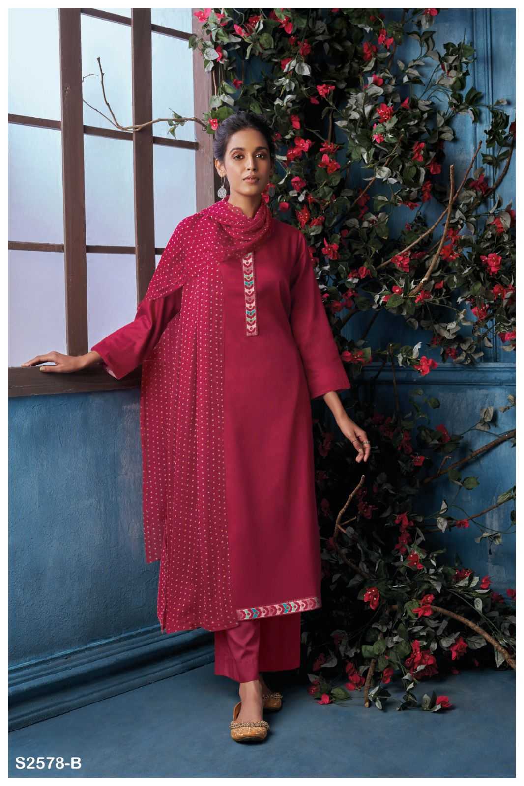 Ganga SAYALI 2578 Dress Materials Wholesale catalog