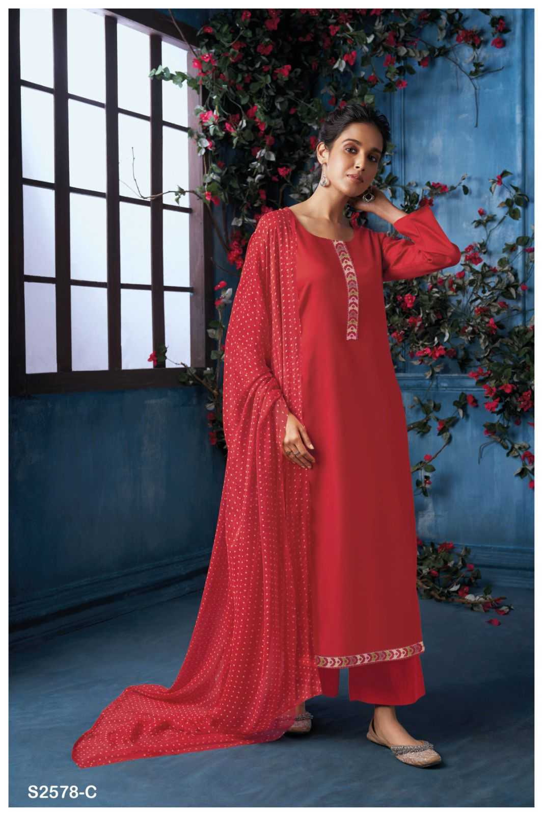 Ganga SAYALI 2578 Dress Materials Wholesale catalog