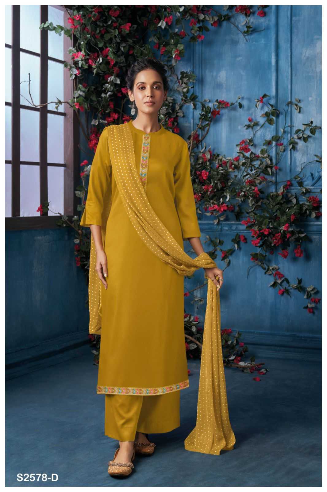 Ganga SAYALI 2578 Dress Materials Wholesale catalog