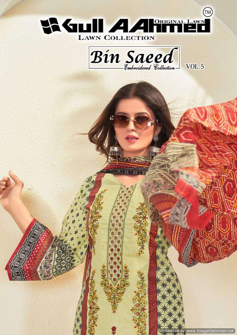 Gull A Ahmed Bin Saeed Vol-5 – Dress Material - Wholesale Catalog