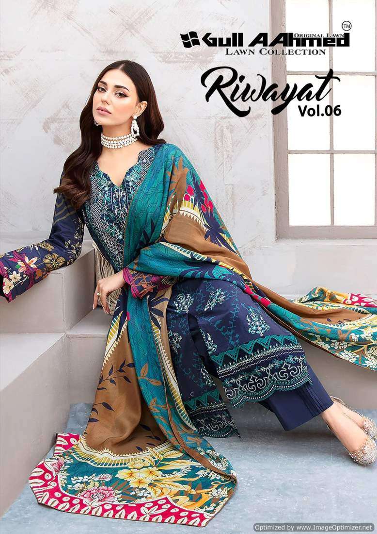 Gull A Ahmed Riwayat Vol-6 – Dress Material - Wholesale Catalog