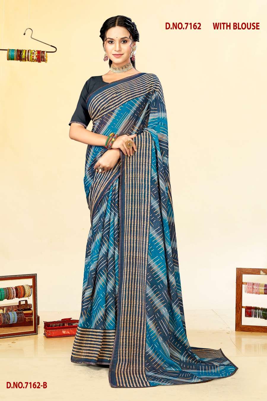 INDER SILK MILLS BLACK MONEY-7162 Saree Wholesale catalog