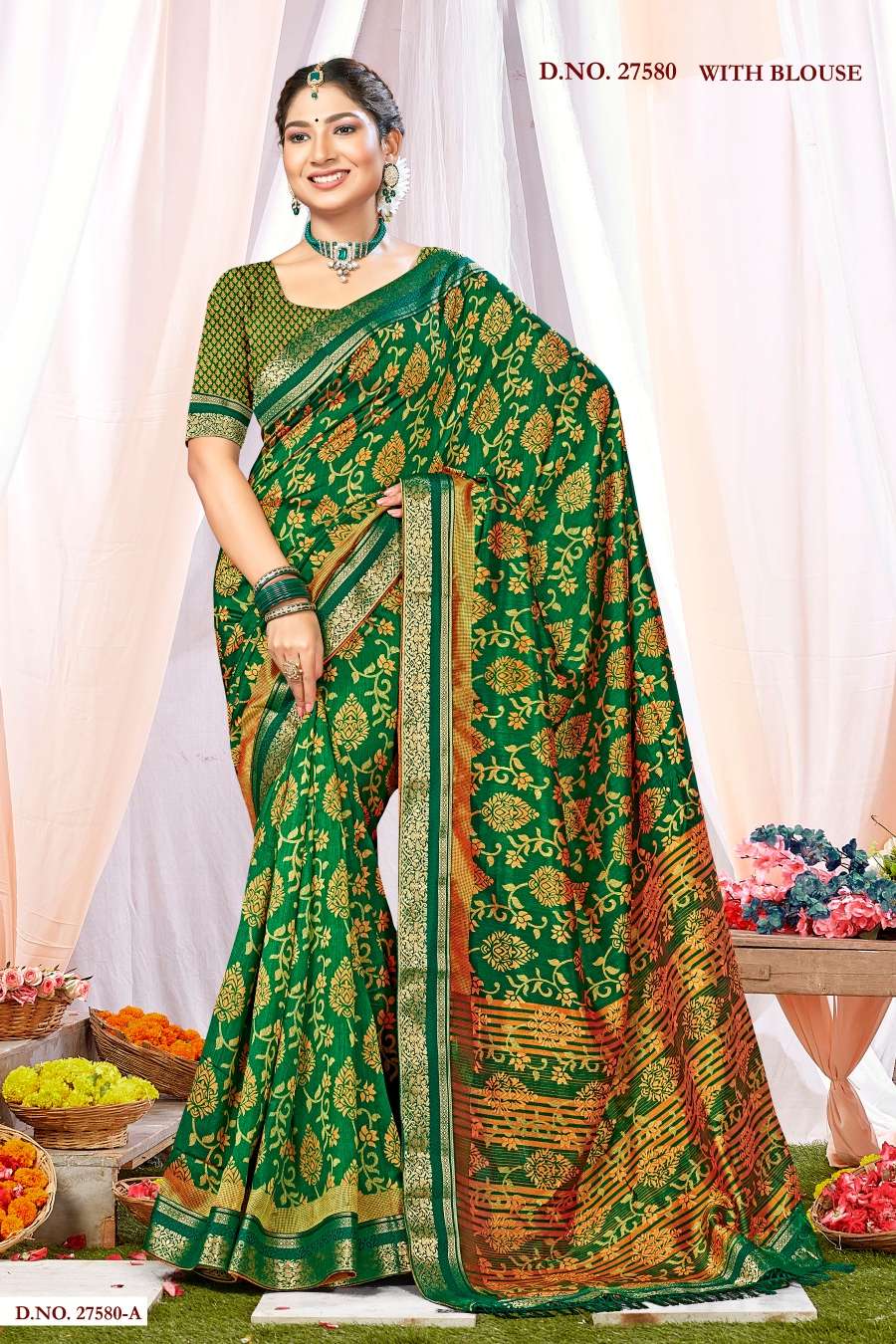 INDER SILK MILLS SAMSUNG-27580 Saree Wholesale catalog