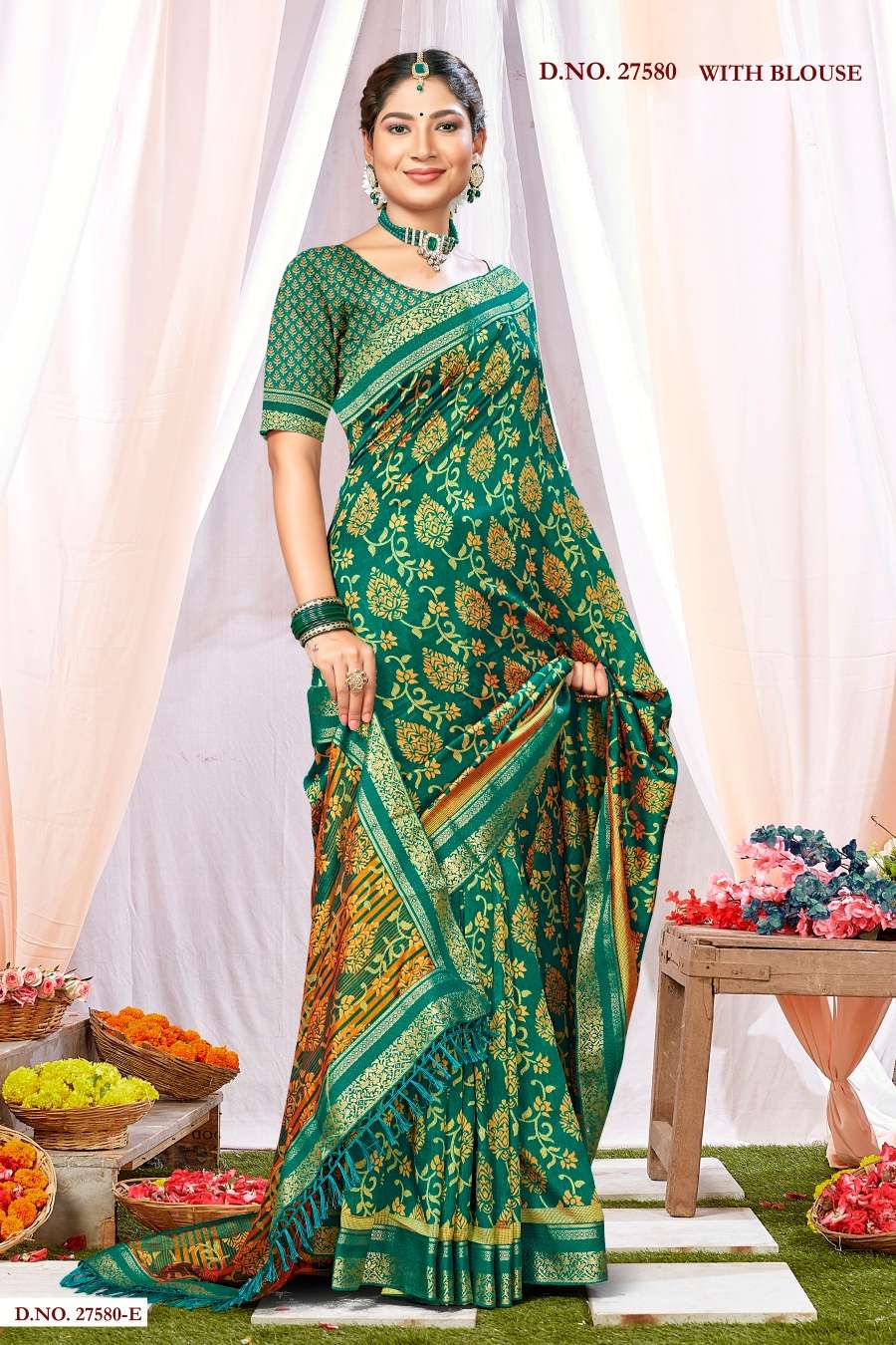INDER SILK MILLS SAMSUNG-27580 Saree Wholesale catalog