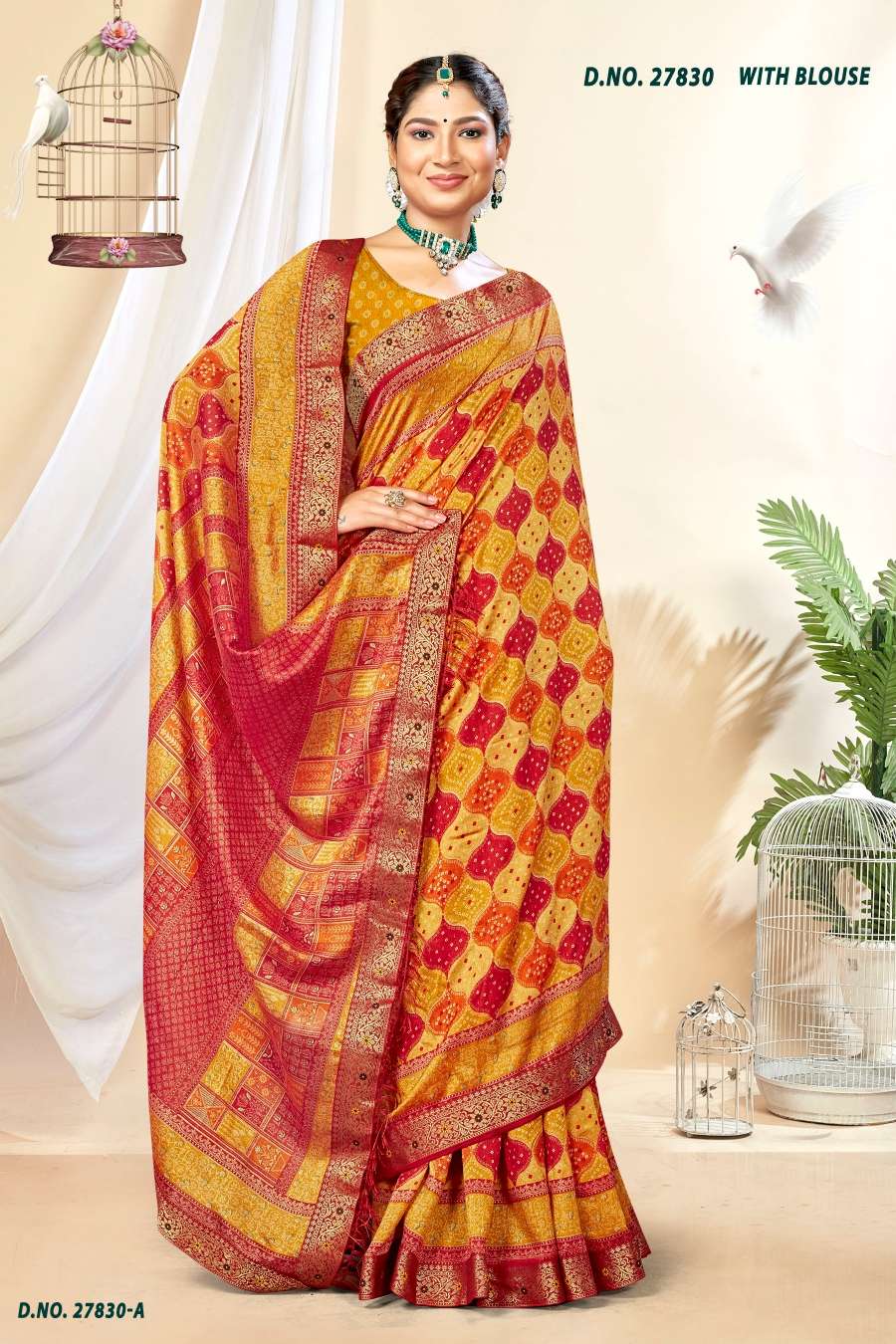 INDER SILK MILLS SAMSUNG-27830 Saree Wholesale catalog