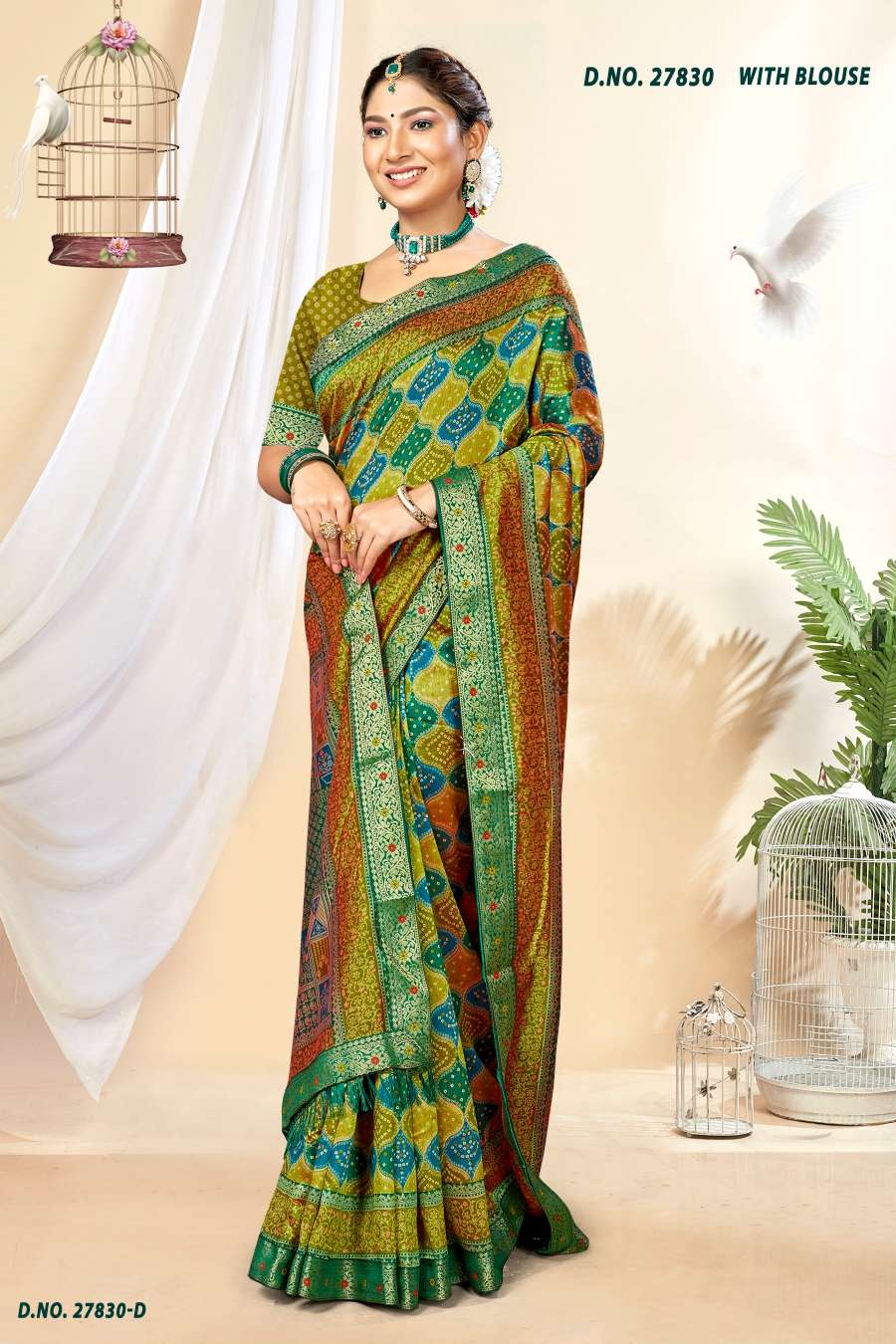 INDER SILK MILLS SAMSUNG-27830 Saree Wholesale catalog